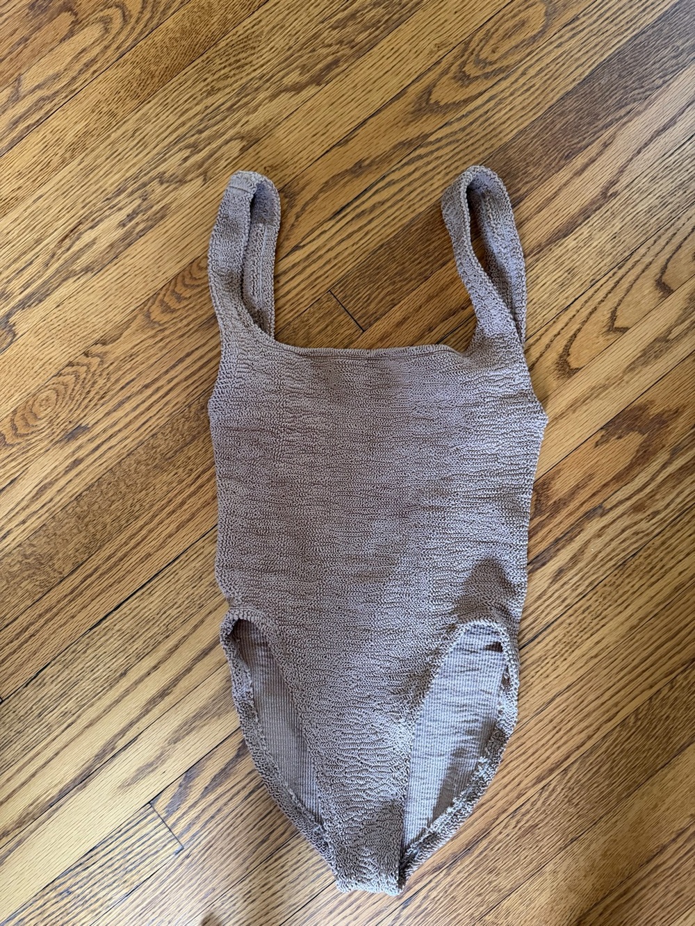 Hunza G One-Piece Swimsuit in Taupe